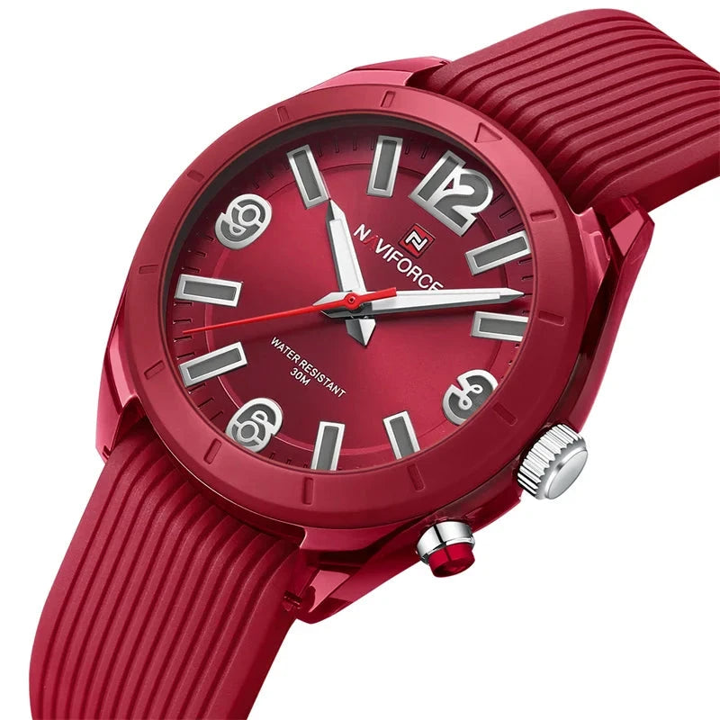 Relógio feminino em quartzo romantic com pulseira em silicone